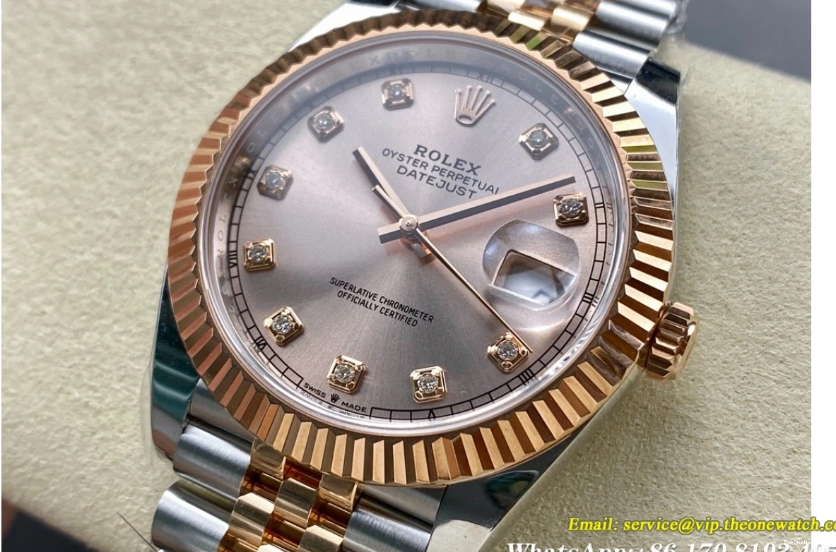 RG Datejust SS ARF 126331 SH3235(Tungsten Heavy 41mm Jub Version) Champagne Dia 0312